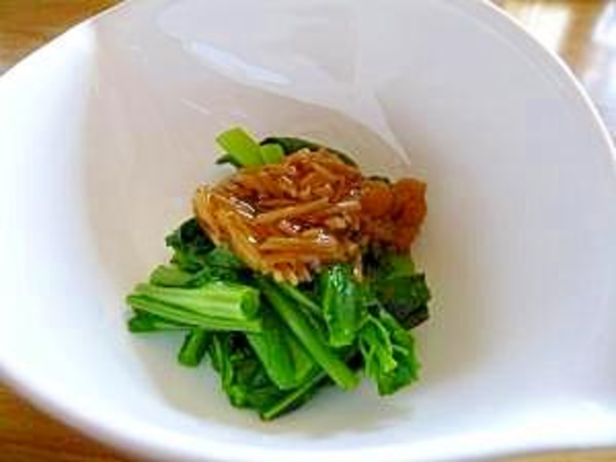 箸休めシリーズ 青菜のなめたけ和え レシピ 作り方 By カズぶぅ 楽天レシピ 箸休めシリーズ 青菜のなめたけ和え レシピ 作り方 By カズぶぅ 楽天レシピ
